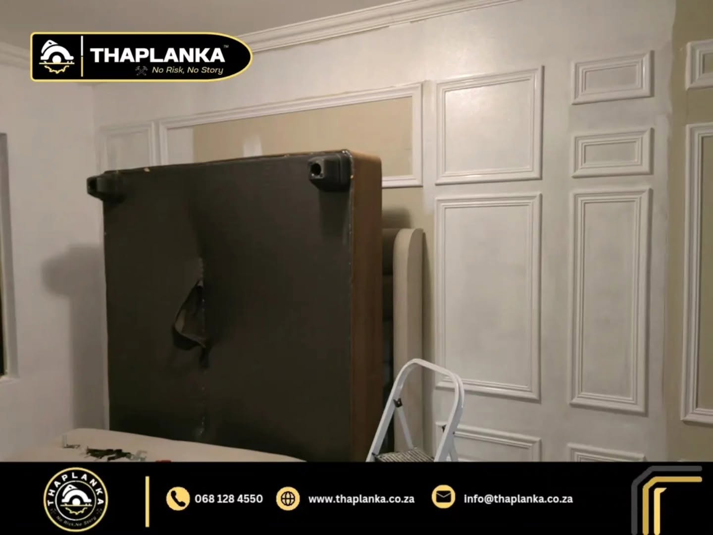 Wall molding and dado rails.